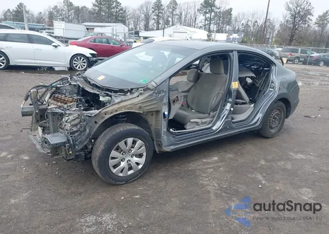 2012 Honda Civic Lx from USA, damaged, VIN 19XFB2F56CE377740